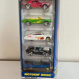 MOTORIN' MUSIC GIFT PACK OF 5 HOT WHEELS 2000/NEW